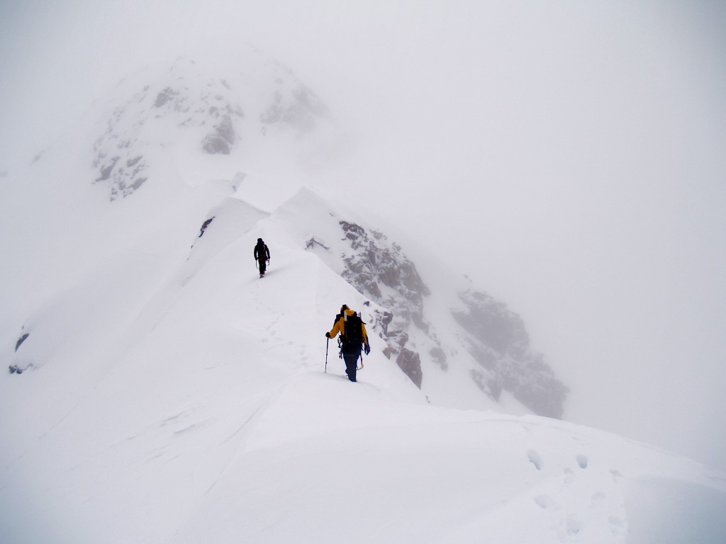 Low cloud obscuring route