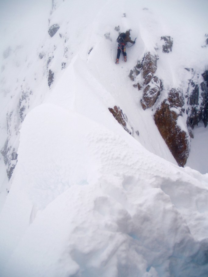 Chris risking his life