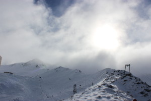Snow laden cloud rolling in